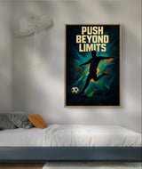 Football Inspirational Wall Art Poster – Motivational Sports Quote