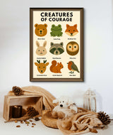 Woodland Animal Wall Art Digital Download, Mental Health Poster Printable