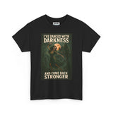 Unisex Heavy Cotton Tee: 'I've Danced with Darkness' Inspiration Tee