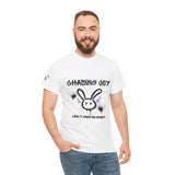 Unisex Graffiti Bunny Tee – “Chasing Joy” Street Style Shirt for Bold, Playful Vibes