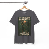 Unisex Heavy Cotton Tee: 'I've Danced with Darkness' Inspiration Tee