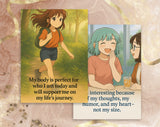 20 Positive Body Image Affirmations for Teen Girls | Printable Self-Esteem Cards | Body Confidence, Teen Mental Health | Set 4 of 6