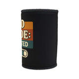 Dad Mode Stubby Cooler in black neoprene, perfect Father's Day gift for keeping drinks cold with style.