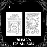 Halloween Self-Love Coloring Collection: 20 Spooky Affirmation Pages