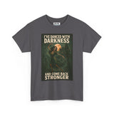 Unisex Heavy Cotton Tee: 'I've Danced with Darkness' Inspiration Tee