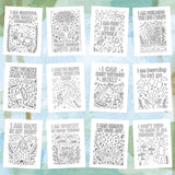 Mental Health Affirmation Coloring Pages – 40 Printable Self-Care Quotes for All Ages