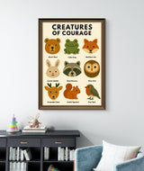 Woodland Animal Wall Art Digital Download, Mental Health Poster Printable