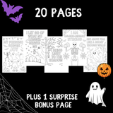 Halloween Self-Love Coloring Collection: 20 Spooky Affirmation Pages