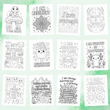 Printable affirmation coloring sheets featuring positive quotes for mindfulness and self-care.