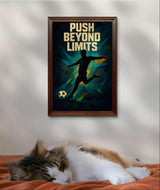 Football Inspirational Wall Art Poster – Motivational Sports Quote