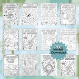 Mental Health Affirmation Coloring Pages – 40 Printable Self-Care Quotes for All Ages