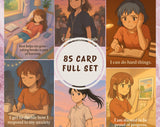 Empowering Teen Girl Affirmation Cards Set of 85 | 6 Topics for Confidence, Body Image, Mental Health & Resilience
