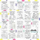 Coloring pages featuring parenting affirmations for self-care and encouragement, ideal for parents and caregivers.