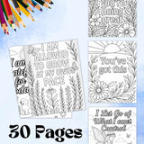 Affirmation Coloring Pages – Anxiety Relief & Mindfulness Printables for Stress Relief