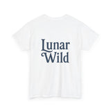 Lunar Wolf Graphic Tee, Unisex Cotton T-shirt, Moon Phase Shirt