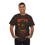 Witch Magic Unisex Heavy Cotton Tee, Halloween Shirt, Witchcraft Clothing, Casual T-Shirt, Spooky Vibes