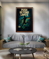 Football Inspirational Wall Art Poster – Motivational Sports Quote