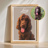 Custom Pet Portrait from Photo – Personalized Digital Dog Art & Memorial Gift