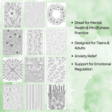 40 Botanical Coloring Pages - Printable Floral Art for Adults | Stress Relief Nature-Inspired Designs