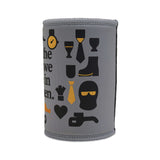 Stylish Stubby Cooler for dads featuring fun graphics, perfect Father's Day gift for keeping drinks cold.