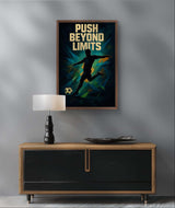 Football Inspirational Wall Art Poster – Motivational Sports Quote
