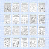 Kawaii Mental Health Coloring Pages – Cute Affirmation Printables for Kids, Teens & Adults