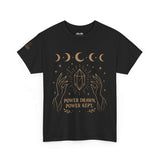 Celestial Power Tee - Unisex Cotton Shirt, Cosmic Graphic Tee, Astrology, Witchy Apparel, Moon Phases Tee