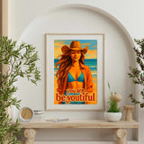 Inspirational Wall Art Beach Print – Coastal Western Digital Download