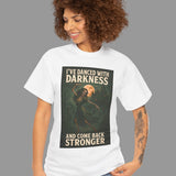 Unisex Heavy Cotton Tee: 'I've Danced with Darkness' Inspiration Tee