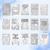 Affirmation Coloring Pages – Anxiety Relief & Mindfulness Printables for Stress Relief