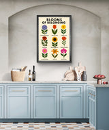 Flower Wall Art Digital Download, Mental Health Poster Printable, Blooms of Belonging Print,