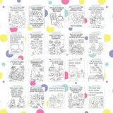 Printable parenting affirmation coloring pages with uplifting designs for self-care and stress relief.