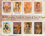 15 Positive Affirmation Cards for Teen Girls – Bullying & Boundaries Support