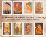 Digital Affirmation Cards for Teen Girls – A6 Printable & Mobile Friendly Positive Affirmations for Confidence, Motivation & Resilience