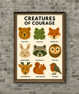 Woodland Animal Wall Art Digital Download, Mental Health Poster Printable