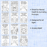 Kawaii Mental Health Coloring Pages – Cute Affirmation Printables for Kids, Teens & Adults