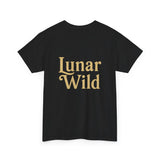 Lunar Wolf Graphic Tee, Unisex Cotton T-shirt, Moon Phase Shirt