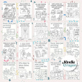 Printable affirmation coloring pages for new parents and caregivers featuring uplifting quotes and designs.