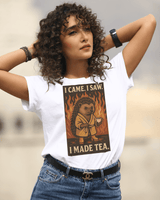 Cozy Hedgehog Tea Tee, Funny T-Shirt, Gift for Tea Lovers, Unisex Apparel, Casual Wear, Animal Lover Shirt