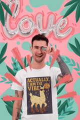 Disco Llama Tee, Whimsical T-Shirt, Funny Cotton Tee, Gifts for Animal Lovers, Party Vibes Shirt, Unisex Fashion Top