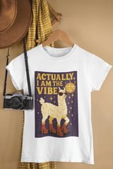 Disco Llama Tee, Whimsical T-Shirt, Funny Cotton Tee, Gifts for Animal Lovers, Party Vibes Shirt, Unisex Fashion Top
