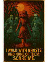 Unisex Heavy Cotton Tee, Ghostly Graphic Tee, Halloween Shirt