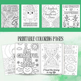 Anxiety Relief Coloring Pages – Affirmation Printables for Teens & Adults