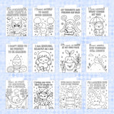 Kawaii Mental Health Coloring Pages – Cute Affirmation Printables for Kids, Teens & Adults