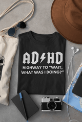 ADHD Humor Tee - Unisex Heavy Cotton T-Shirt, Mental Health Awareness, Gift for Friends, Casual Wear, Funny Quote Top