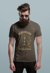 Dead Inside Thriving Outside Unisex Heavy Cotton Tee