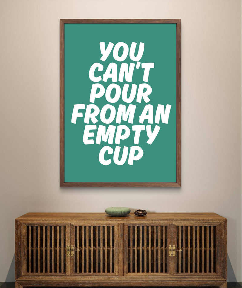 Mental Health Inspirational Wall Art – Positive Self-Care Affirmation Digital Wall Art