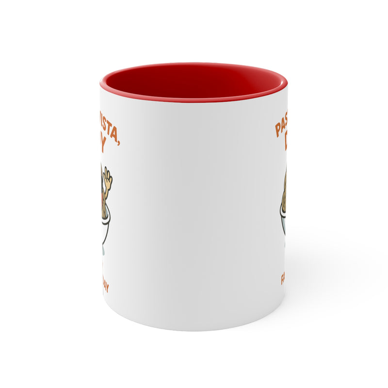 Colorful Pasta-Themed Fathers Day Coffee Mug