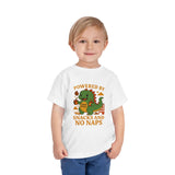 Powered by Snacks and No Naps Toddler Tee, Cute Kid's T-Shirt, Dino Shirt