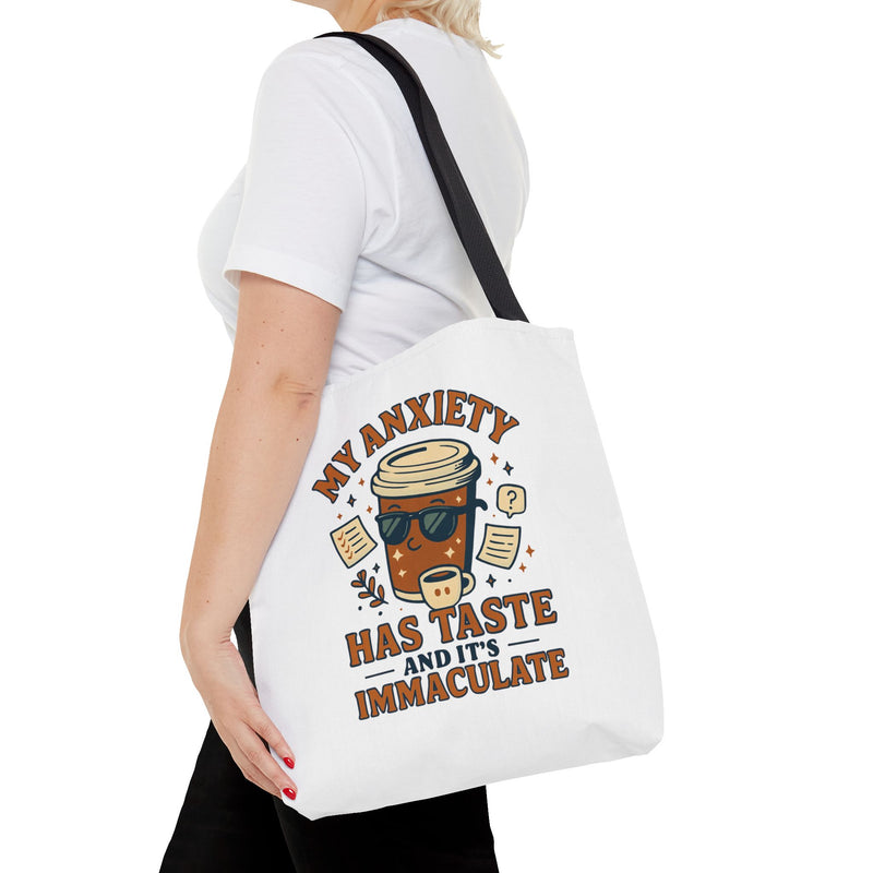 Funny Anxiety Tote Bag, Motivational Bag